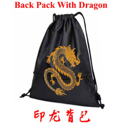 DRAWSTRING BACKPACK WITH DRAGON