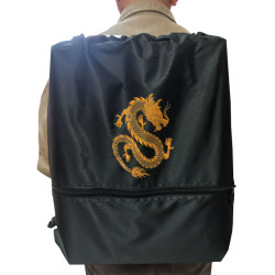 DRAWSTRING BACKPACK WITH DRAGON