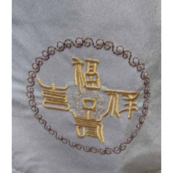 Tangzhuang (Tang Suit) Grey With "Fu"