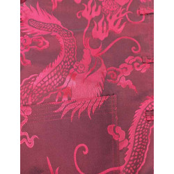 TANGZHUANG (TANG SUIT) With Printed Dragon Red