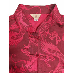 TANGZHUANG (TANG SUIT) With Printed Dragon Red