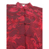 TANGZHUANG (TANG SUIT) With Printed Dragon Red