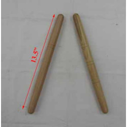 Pointed ends drum stick 13.5"