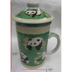 Chinese Porcelain(Ceramic) Teacup-Panda