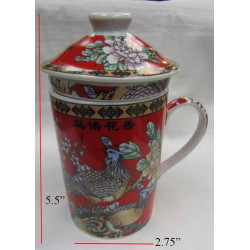 Chinese Porcelain(Ceramic) Teacup-Peacock